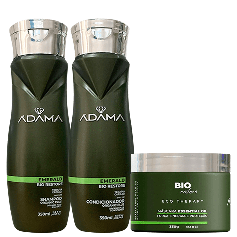 Kit Ádama Emerald Bio Restore Oil (3 produtos) 