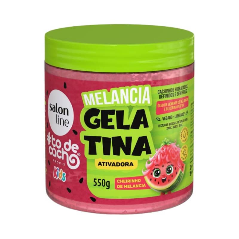 Gelatina Ativadora Salon Line Kids #todecacho Melancia 550g Menor preço em Gelatina Ativadora Salon Line Kids #todecacho Melancia 550g
