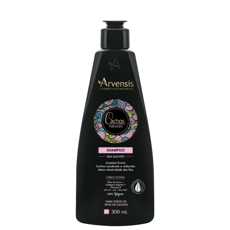 Arvensis Cosméticos Naturais Cachos Naturais - Shampoo 300ml Menor preço em Arvensis Cosméticos Naturais Cachos Naturais - Shampoo 300ml