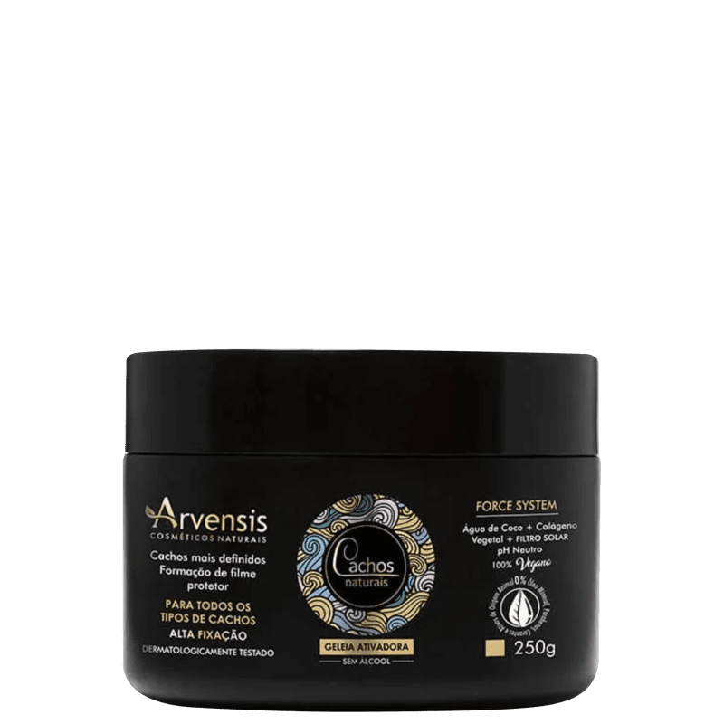 Arvensis Cosméticos Naturais Cachos Naturais - Gelatina Ativadora Fixação Forte 250g Menor preço em Arvensis Cosméticos Naturais Cachos Naturais - Gelatina Ativadora Fixação Forte 250g