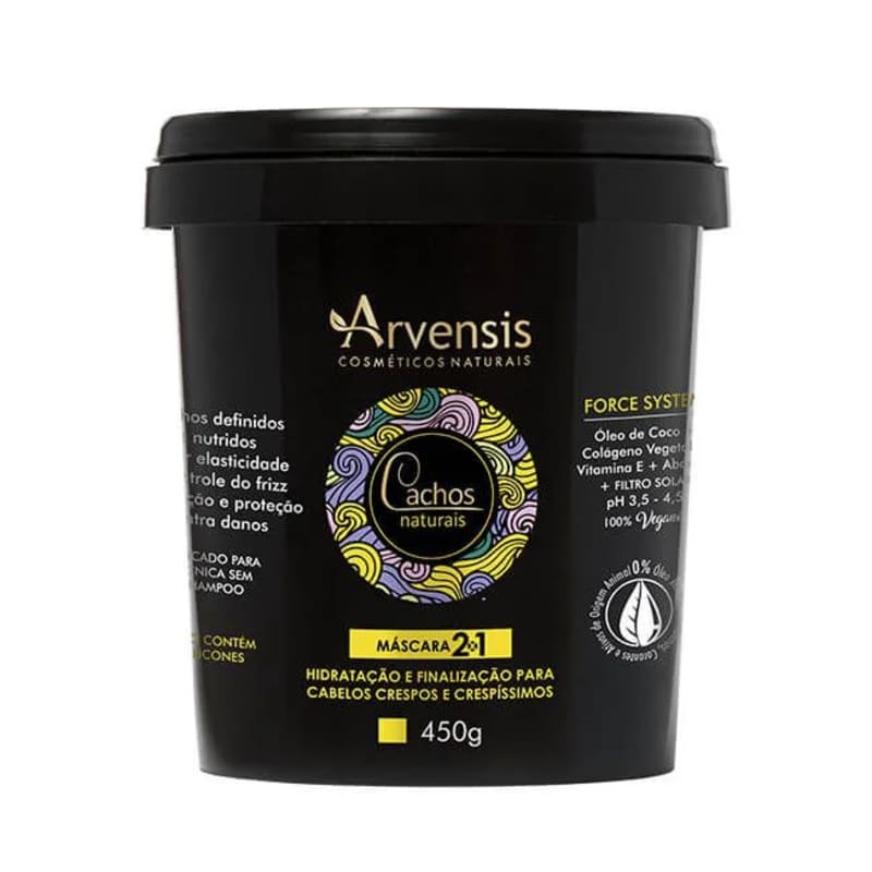 Arvensis Cosméticos Naturais Cachos Naturais Crespos e Crespíssimos 2x1 - Máscara Capilar 450g Menor preço em Arvensis Cosméticos Naturais Cachos Naturais Crespos e Crespíssimos 2x1 - Máscara Capilar 450g
