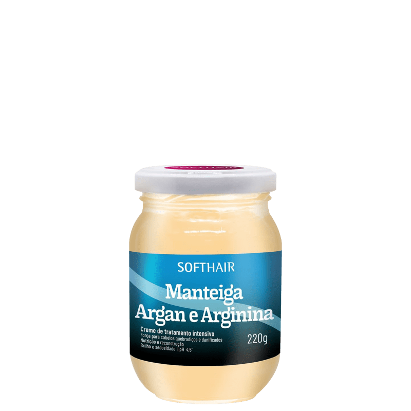 Soft Hair Manteiga de Argan e Arginina - Máscara Capilar 220g