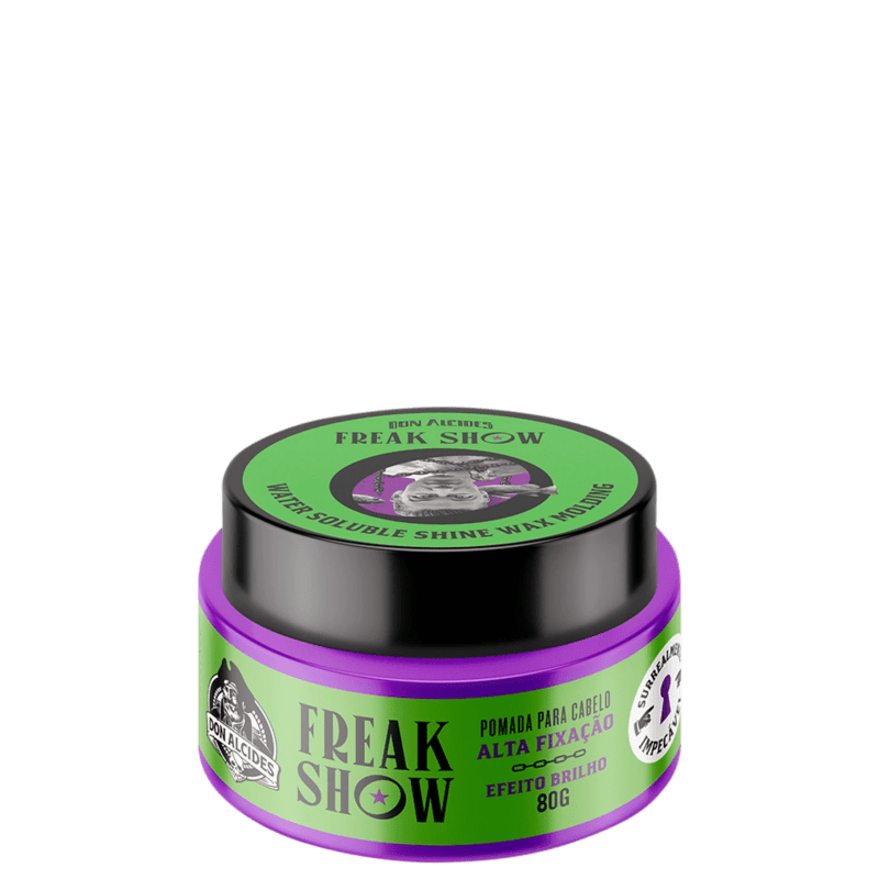 Don Alcides Freak Show Brilho - Pomada Modeladora 80g Menor preço em Don Alcides Freak Show Brilho - Pomada Modeladora 80g