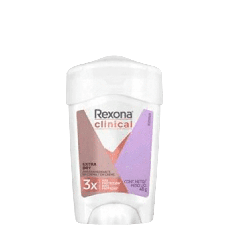 Desodorante Rexona Clinical Creme Extra Dry 48ml - Sofí Cosméticos