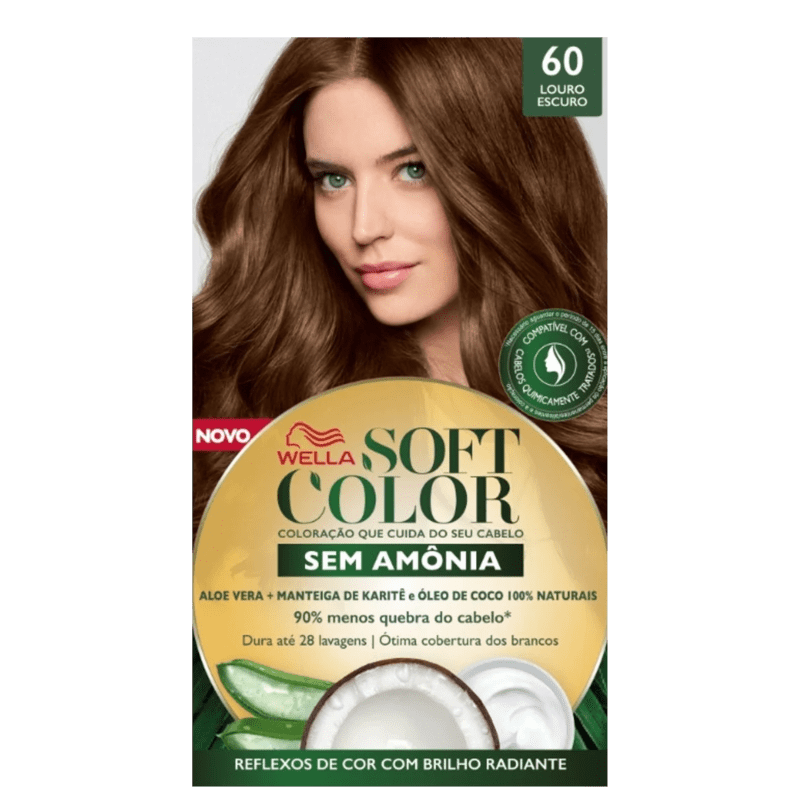 Kit Soft Color 60 Louro Escuro - Tonalizante Menor preço em Kit Soft Color 60 Louro Escuro - Tonalizante