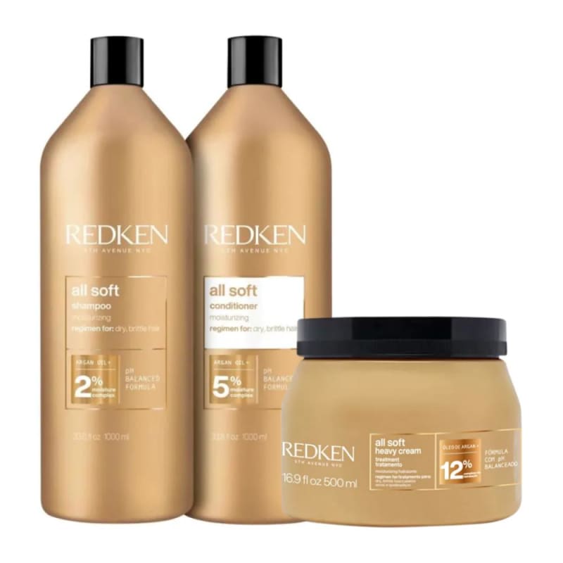 Kit Redken All Soft Salon Size Trio | Beleza na Web