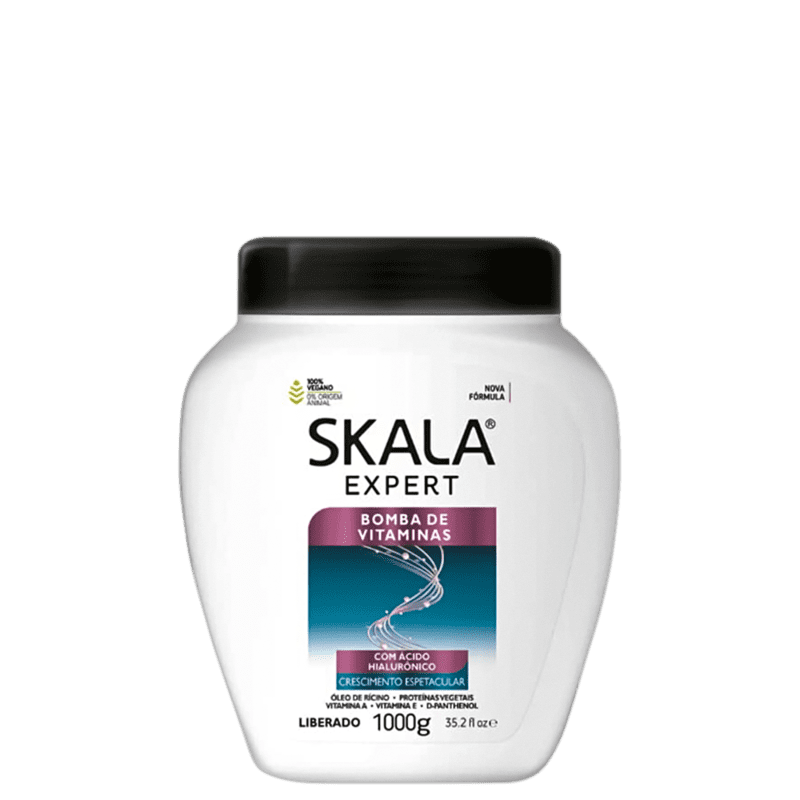 Skala Expert Bomba de Vitaminas - Máscara Capilar 1L Menor preço em Skala Expert Bomba de Vitaminas - Máscara Capilar 1L