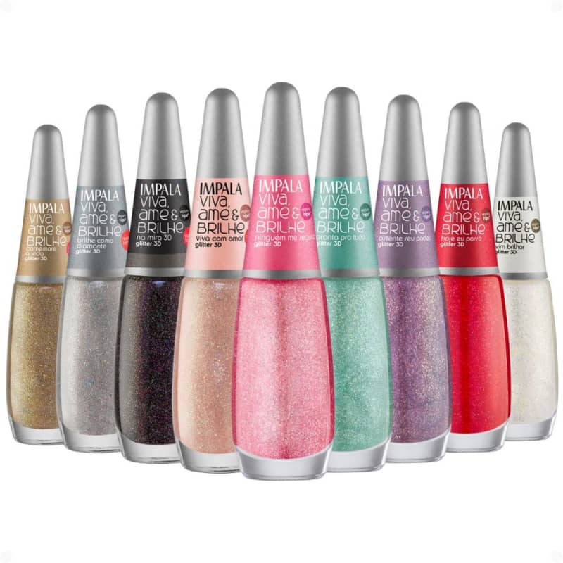 Esmalte Impala Com Glitter
