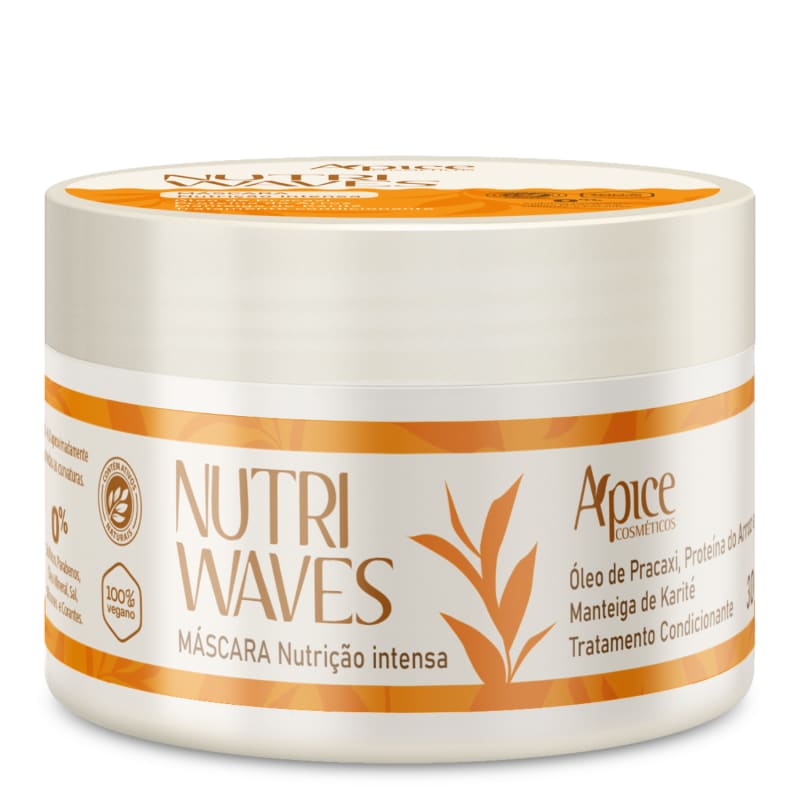 Máscara Nutrição Intensa Nutri Waves 300g - Apice Cosméticos Menor preço em Máscara Nutrição Intensa Nutri Waves 300g - Apice Cosméticos