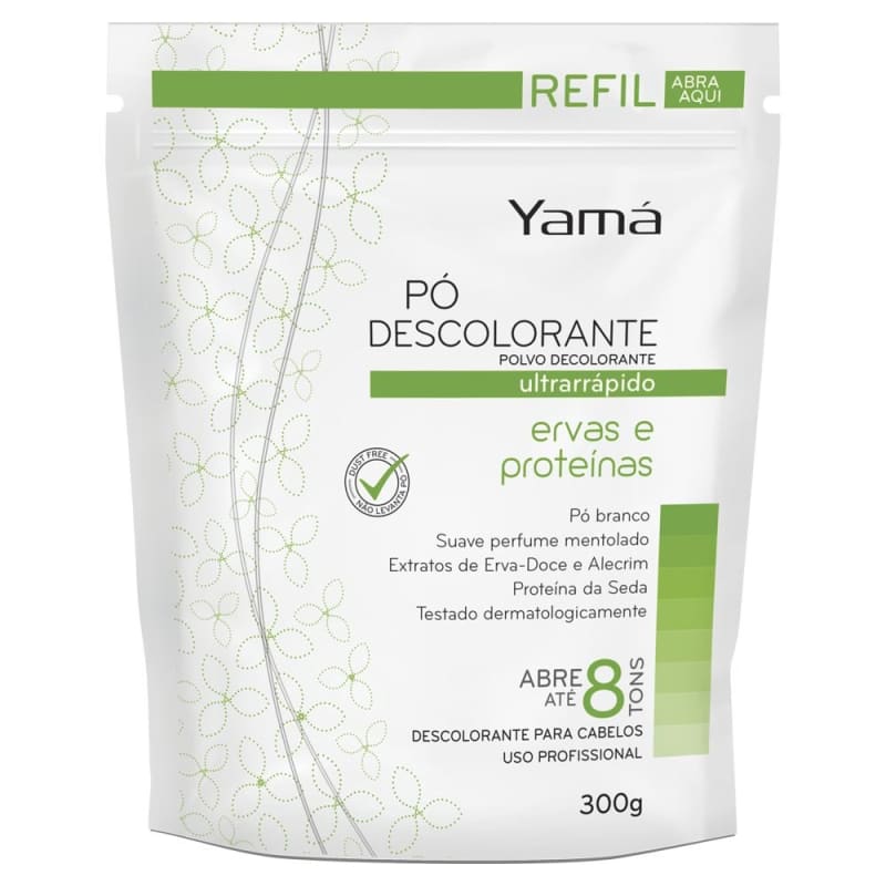 Yamá Ervas e Proteínas – Pó Descolorante Refil 300g Menor preço em Yamá Ervas e Proteínas – Pó Descolorante Refil 300g