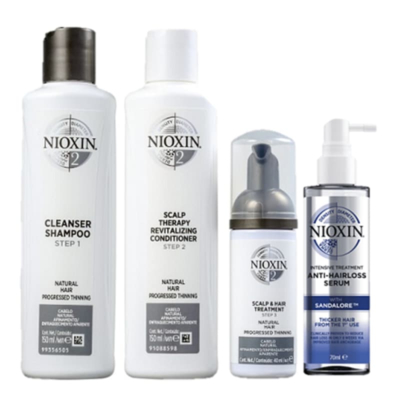 Kit Nioxin System 2 + Serum Anti-Hair (4 Produtos) Menor preço em Kit Nioxin System 2 + Serum Anti-Hair (4 Produtos)