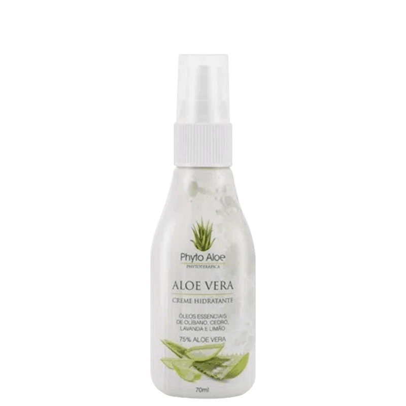 PHYTOTERAPICA - Extrato de Aloe Vera - Babosa - É excelente para pele,  cabelo e corpo, age como hidratante, emoliente, refrescante, dá brilho aos  cabelos, nutre e fortalece - 210ml