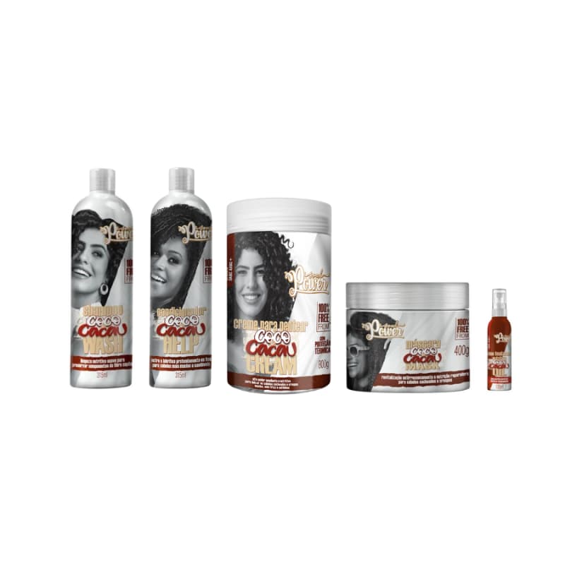 Kit Soul Power Coco e Cacau (5 Produtos) Menor preço em Kit Soul Power Coco e Cacau (5 Produtos)