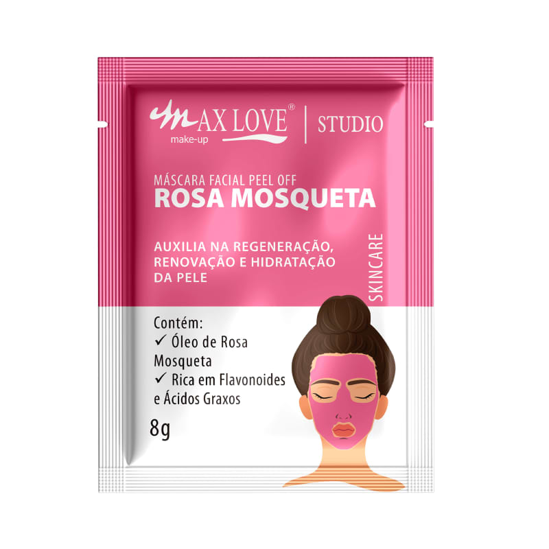 Max Love Peel Off Rosa Mosqueta - Máscara Facial 8g Menor preço em Max Love Peel Off Rosa Mosqueta - Máscara Facial 8g
