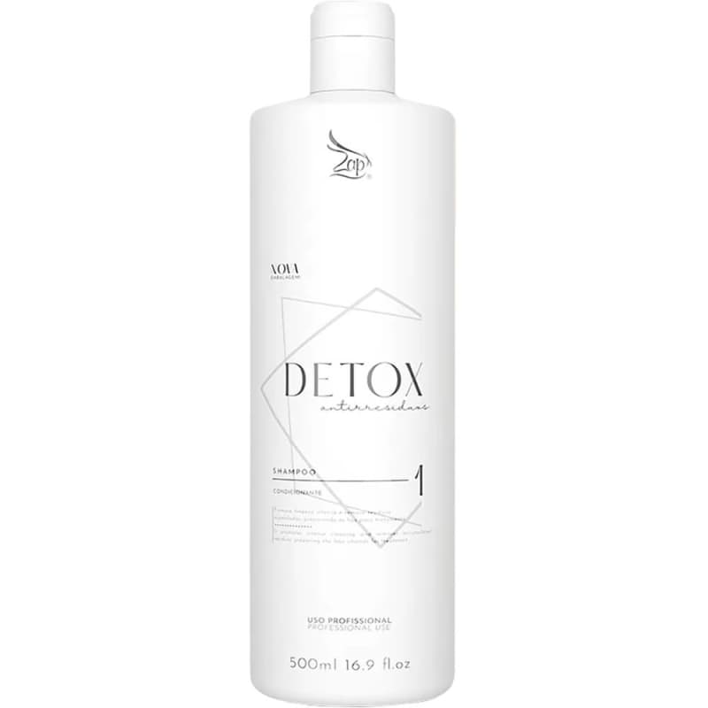 Zap Detox - Shampoo Antirresíduos 500ml Menor preço em Zap Detox - Shampoo Antirresíduos 500ml