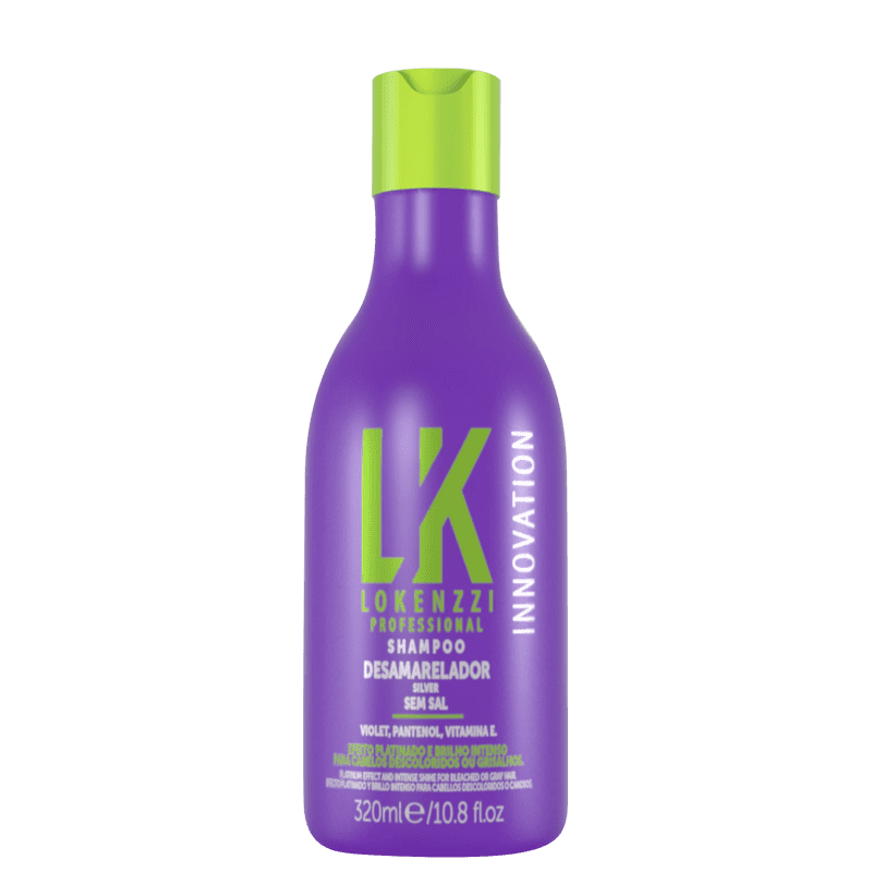 Lokenzzi Matizador Roxo Platinado - Shampoo Desamarelador 320g Menor preço em Lokenzzi Matizador Roxo Platinado - Shampoo Desamarelador 320g