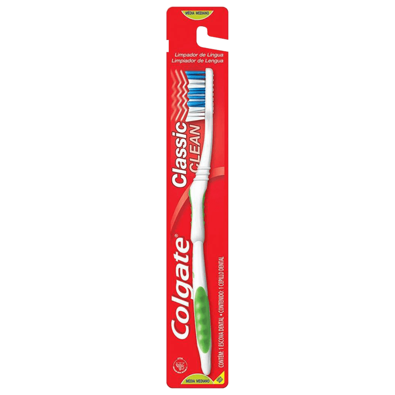 Escova de Dente Colgate Classic Clean Média Beleza na Web