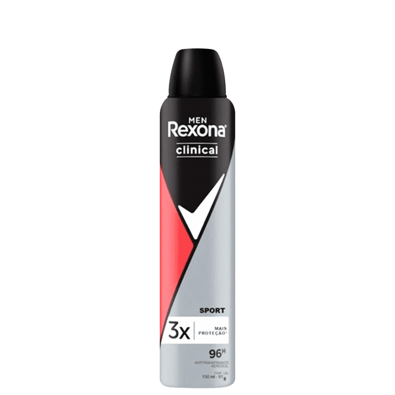 Desodorante Rexona Clinical Sport Aerosol 150ml - Drogaria Sao Paulo