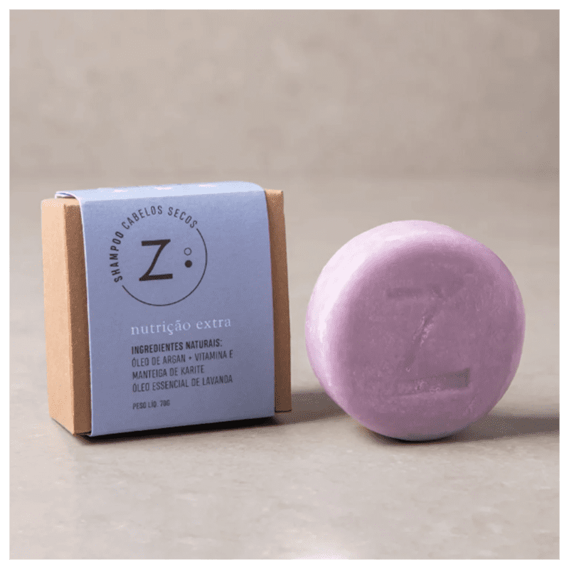 Shampoo em barra cabelos secos vegano e natural