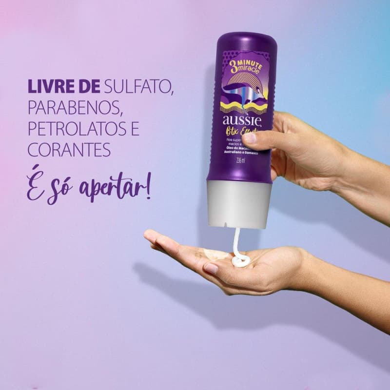 Kit Aussie Botox Effect Fios Nutridos e Alinhados Shampoo 360ml e 3