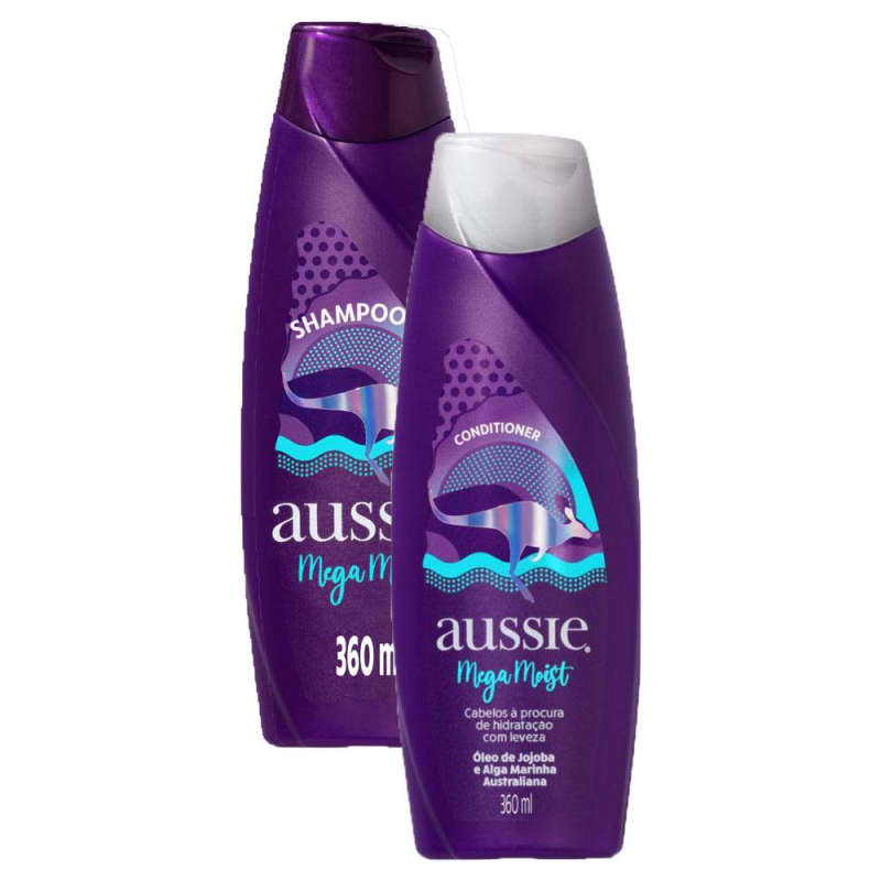 Shampoo Aussie Mega Moist Super Hidratação pelo melhor preço