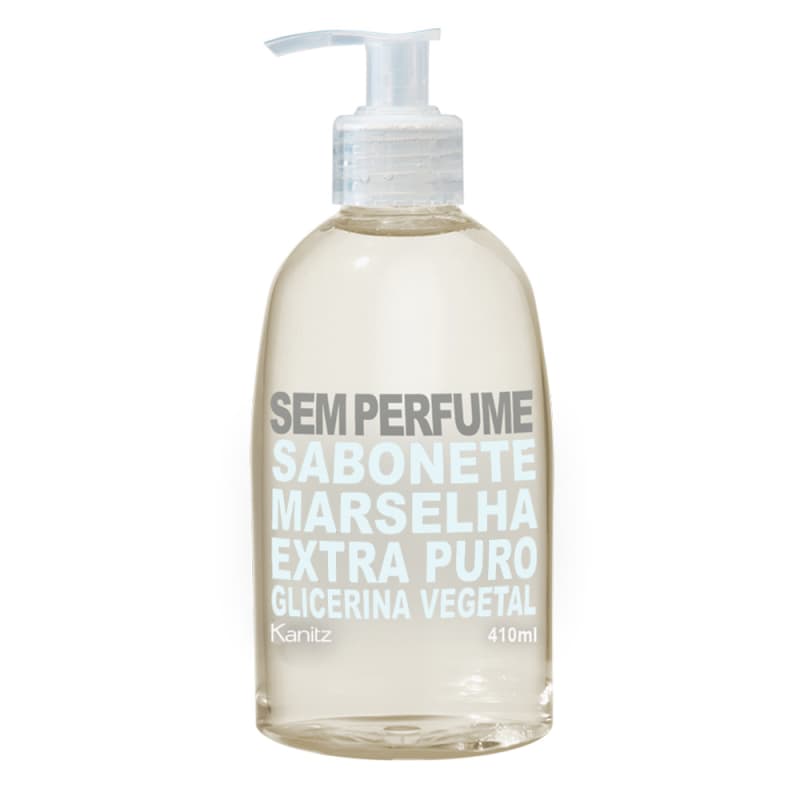 Kanitz Marselha Extra Puro Sem Perfume - Sabonete Líquido 410ml Menor preço em Kanitz Marselha Extra Puro Sem Perfume - Sabonete Líquido 410ml