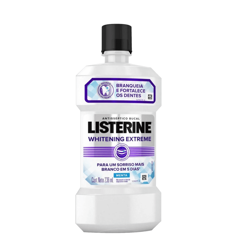Listerine Whitening Extreme - Antisséptico Bucal 236ml Menor preço em Listerine Whitening Extreme - Antisséptico Bucal 236ml