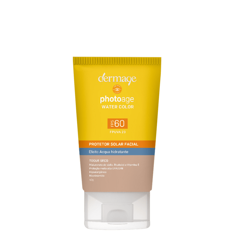 Dermage Photoage Water Color FPS 60 - Protetor Solar Facial 40g Menor preço em Dermage Photoage Water Color FPS 60 - Protetor Solar Facial 40g