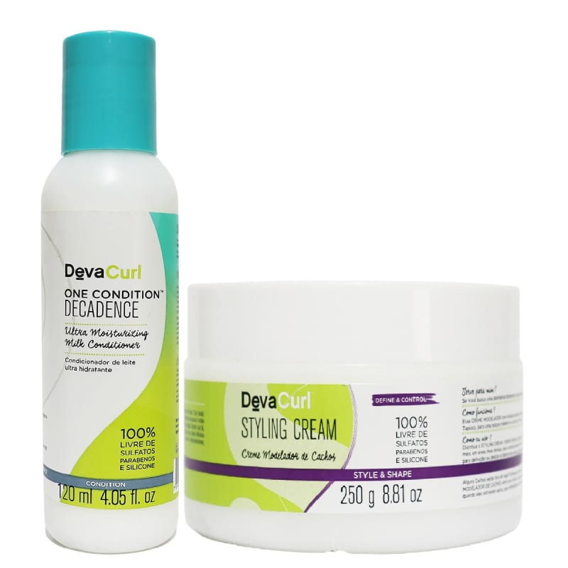 Kit Deva Curl One Condition Decadence Styling Cream Beleza Na 