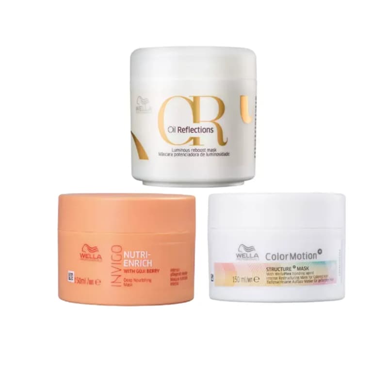 Kit Wella Professionals Cronograma Capilar 150ml (Oil Reflections + Nutri Enrich +Color Motion) Menor preço em Kit Wella Professionals Cronograma Capilar 150ml (Oil Reflections + Nutri Enrich +Color Motion)