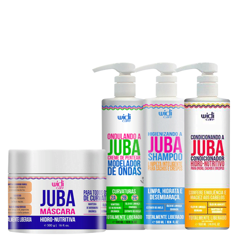 Kit Widi Care Juba Ondulados Squad Beauty (4 Produtos) Menor preço em Kit Widi Care Juba Ondulados Squad Beauty (4 Produtos)