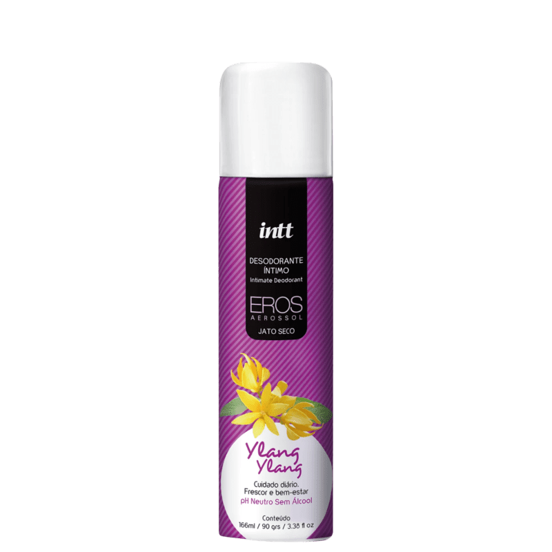 Desodorante íntimo Aerosol Jato Seco Feminino 90g Linha Essence La