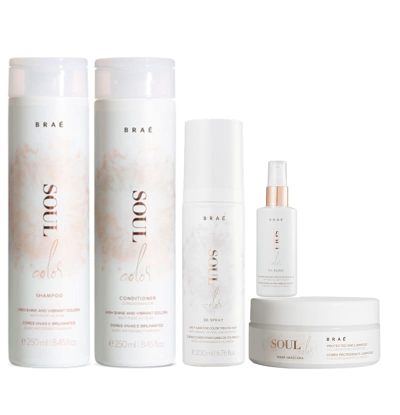 Kit Braé Soul Color (5 Produtos) Menor preço em Kit Braé Soul Color (5 Produtos)
