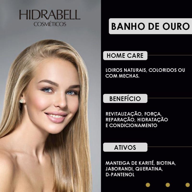 Leave-in - Creme de Pentear Cabelos Crespissimos 1L Hidrabell - Hidrabell  Cosméticos