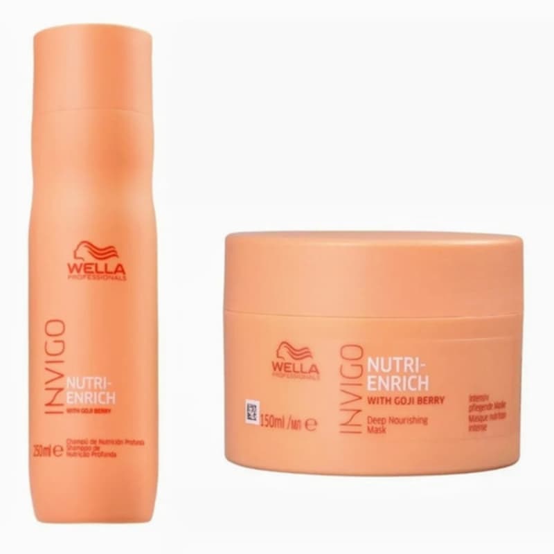  Kit Wella Invigo Nutri Enrich Shampoo 250ml + Máscara 150ml  é boa?