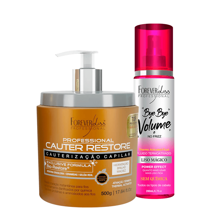 Fluido Termoativado Forever Liss Bye Bye Volume e no Frizz com