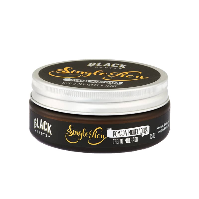 Black Barts Single Ron - Pomada Modeladora Efeito Molhado 150g Menor preço em Black Barts Single Ron - Pomada Modeladora Efeito Molhado 150g
