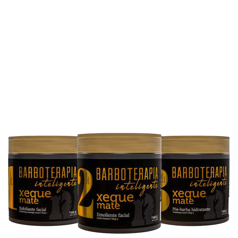 Pós-barba Hidratante Xeque Mate 500g Barbearia Barboterapia Inteligente  Barba Forte - Mencos