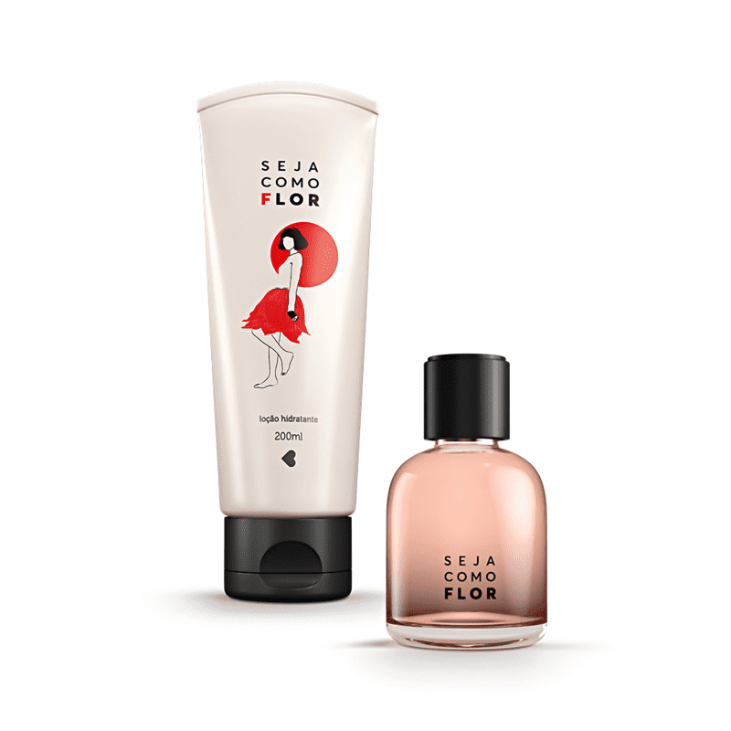 Kit Seja Como Flor: Desodorante Colônia 75ml + Desodorante Loção Hidratante Corporal