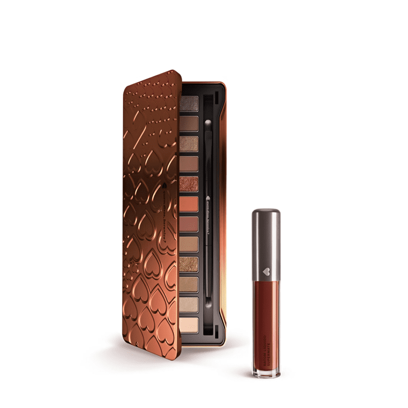 Kit Paleta de Sombras Adoro Bronzes + Batom Líquido Supermate Ruivoli
