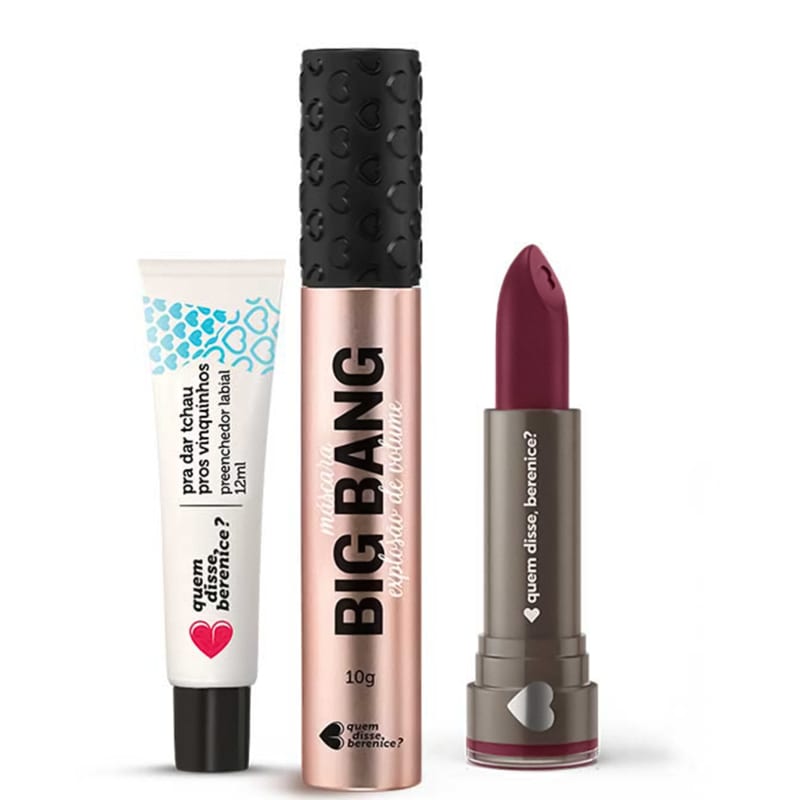 Kit Máscara Big Bang + Tchau Vinquinhos + Batom Hidratante Vinhis