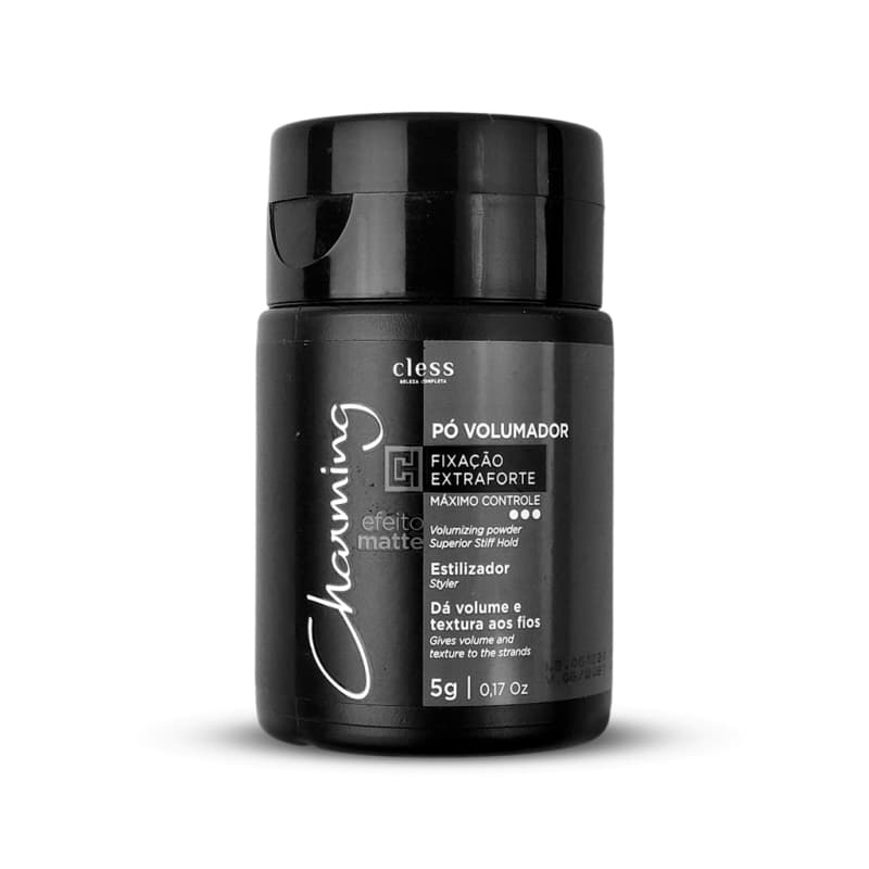Pó Volumador Charming Cless 5g Extra Forte Matte Para Cabelo Menor preço em Pó Volumador Charming Cless 5g Extra Forte Matte Para Cabelo