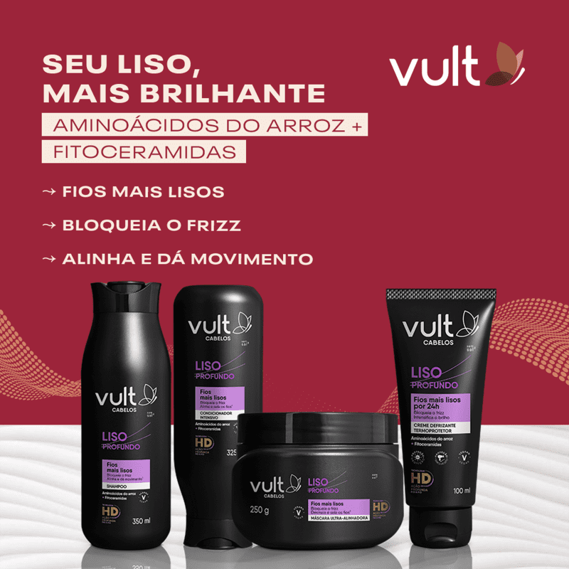 Produtos para cabelo liso - Vitiss Cosméticos Naturais