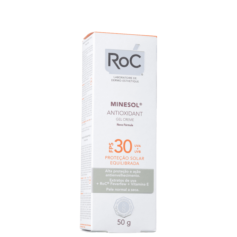 RoC Minesol Antioxidante FPS 30 - Protetor Solar Facial 50g