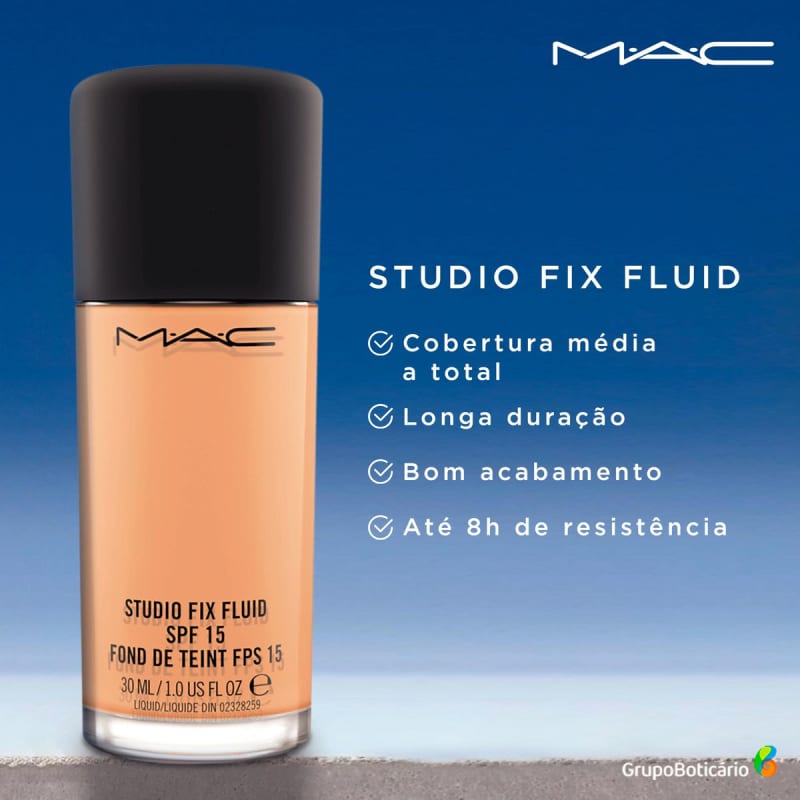 M·A·C Studio Fix Fluid FPS 15 NC20 - Base Líquida 30ml