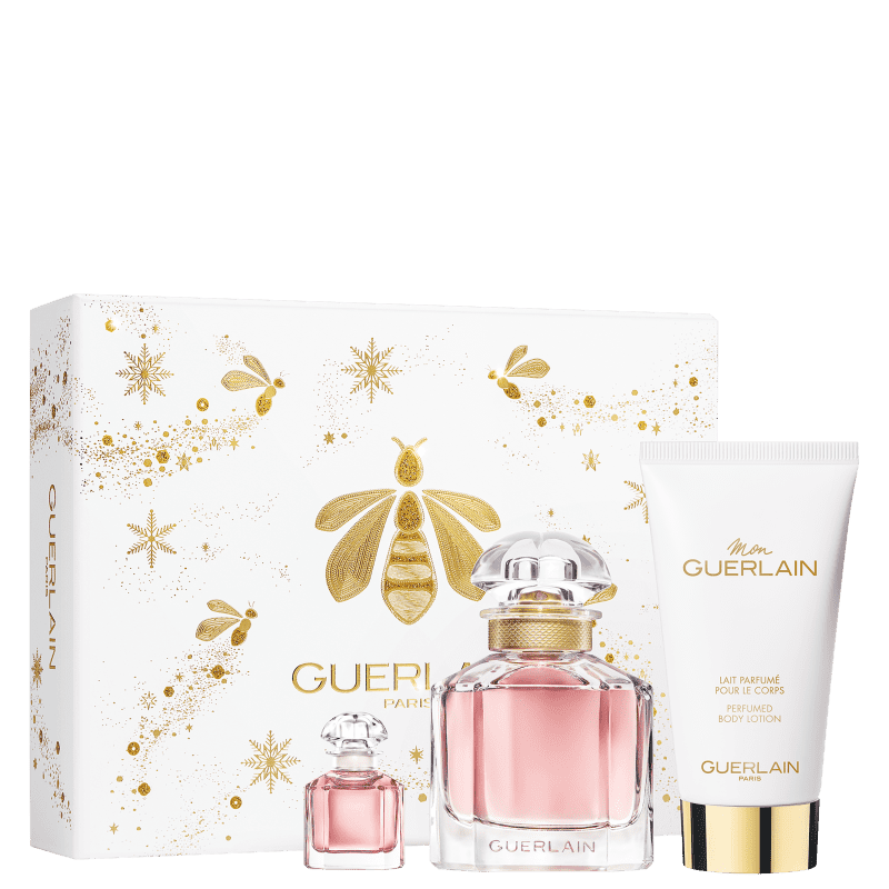 Conjunto Mon Guerlain Feminino - Eau de Parfum 50ml + Loção Corporal 75ml Menor preço em Conjunto Mon Guerlain Feminino - Eau de Parfum 50ml + Loção Corporal 75ml