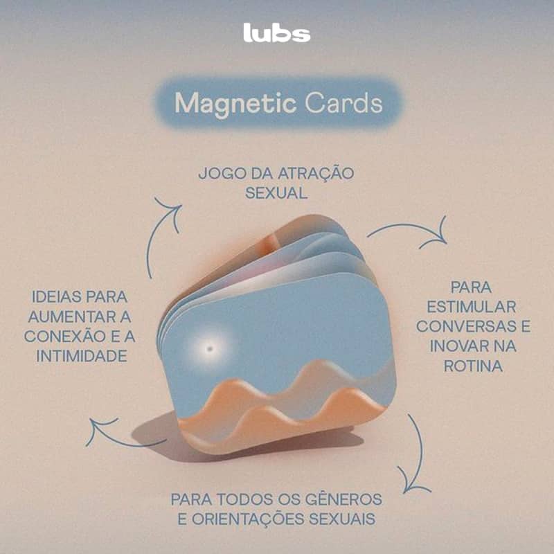 Jogo de cartas para casal Magnetic Cards - Lubs - Nuasis
