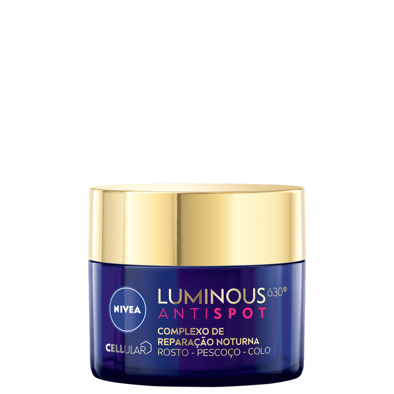 Nivea Luminous 630 Complexo de Reparação Noturna - Creme Antimanchas Noturno 50ml Menor preço em Nivea Luminous 630 Complexo de Reparação Noturna - Creme Antimanchas Noturno 50ml