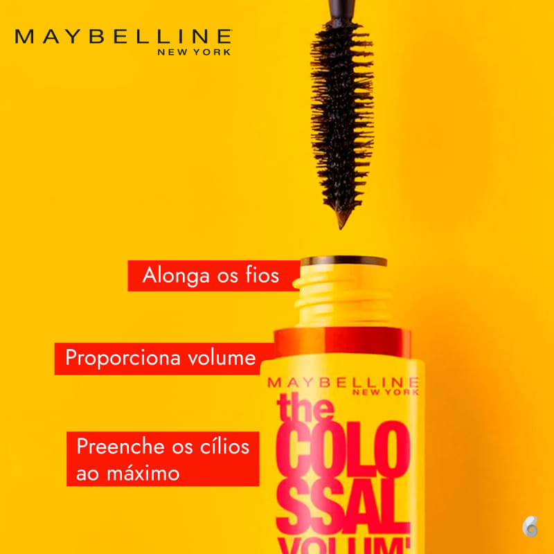 Máscara de Cílios Colossal Super Filme Maybelline