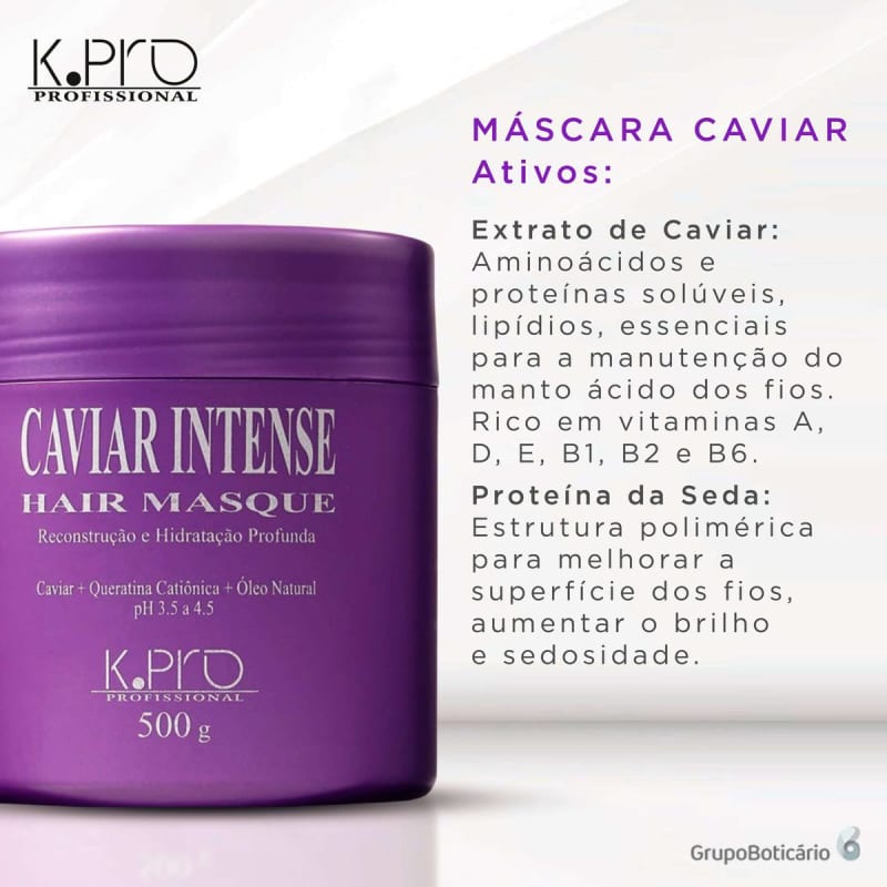 K.Pro Caviar - Máscara de Reconstrução 500g